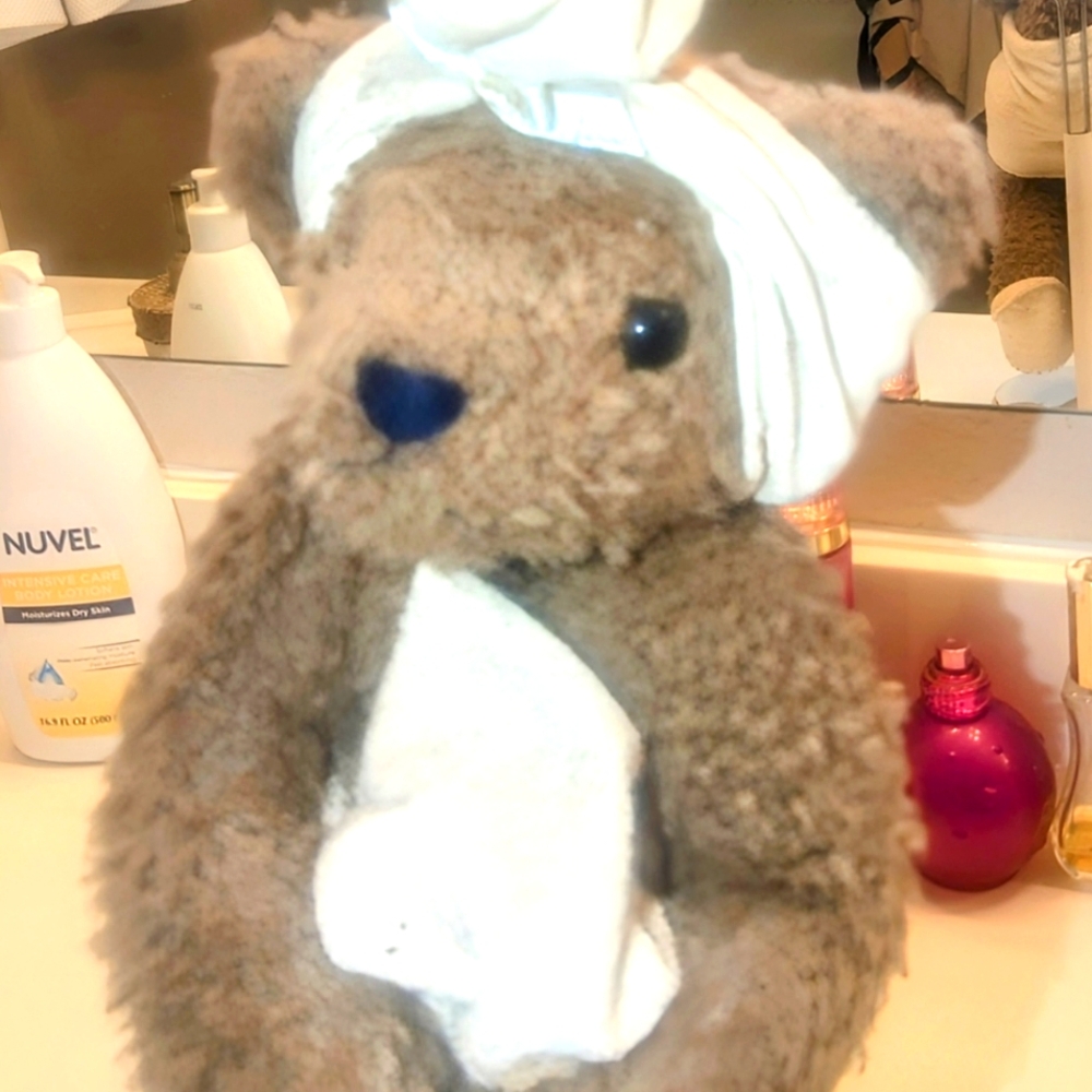 Vintage Collectable GIFTS BY HOUSE OF LLOYD POWDER ROOM TEDDY BEAR.